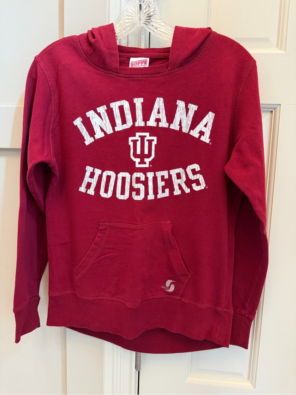 INDIANA Crimson Red Hoodie Sweatshirt